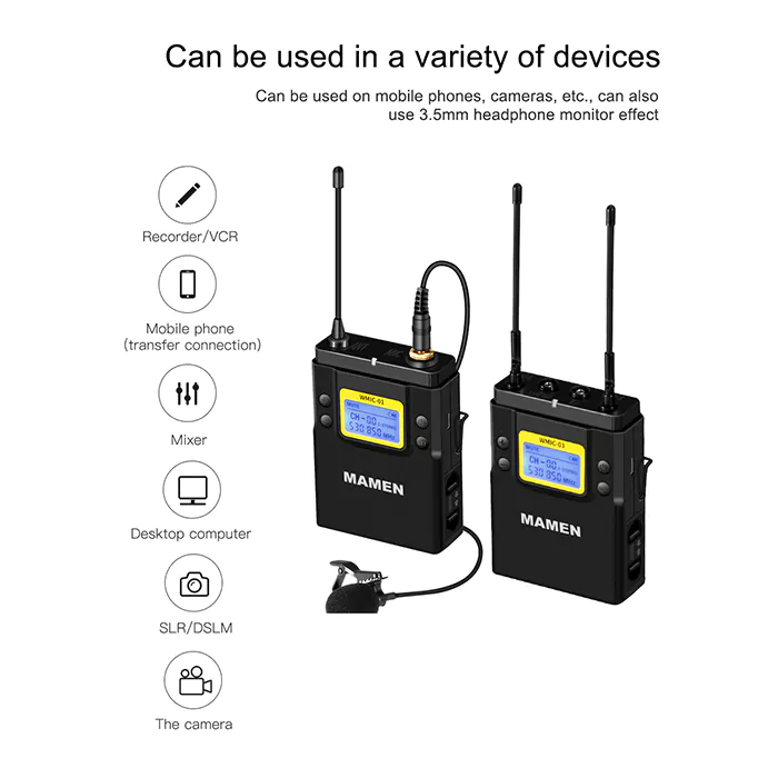 MAMEN Professional UHF Wireless Microphone