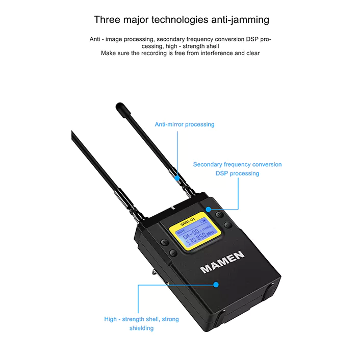 MAMEN Professional UHF Wireless Microphone