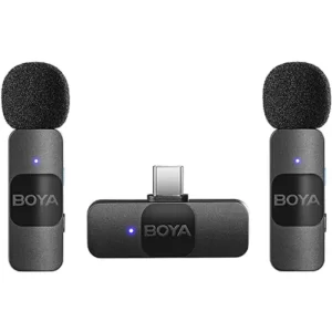 BOYA BY-V20 Ultracompact Wireless Microphone System with USB-C for Mobile (2.4 GHz)