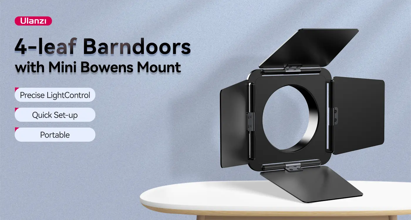 Ulanzi 4-Leaf Barndoors with Mini Bowens Mount L059GBB1