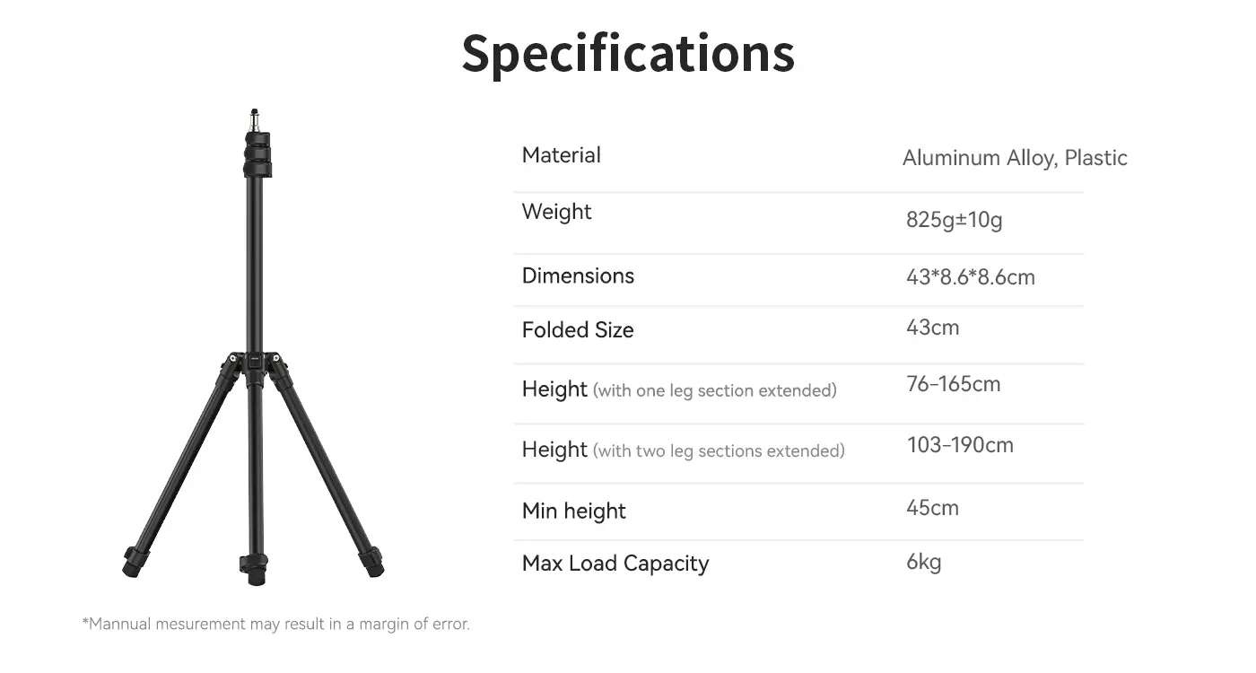 Ulanzi Reversible Leg Light Stand