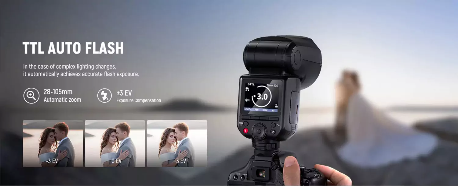 NEEWER Z2PRO TTL Round Head Flash Speedlite
