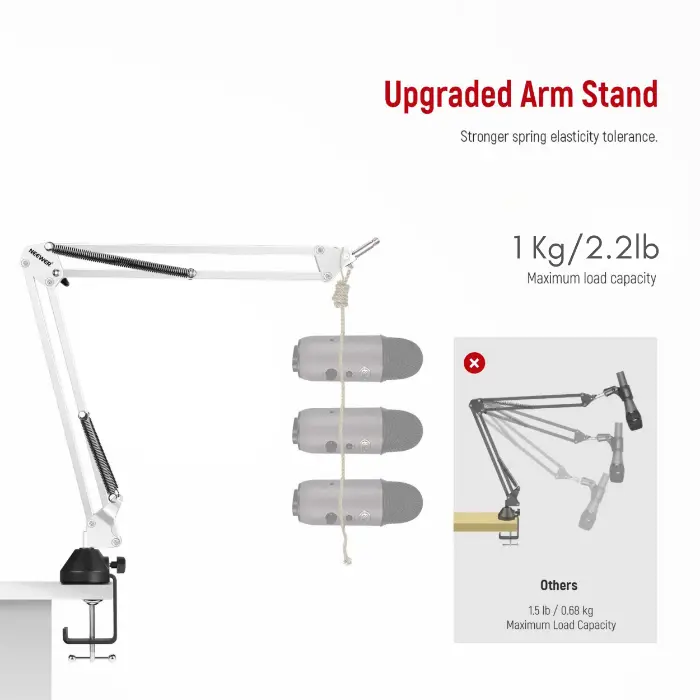 FX Studio Adjustable Microphone Stand with Table Clamp